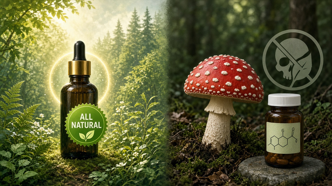 “Natural” on a label is often rhetoric, not evidence Appeal to Nature: all-natural marketing vs natural toxins