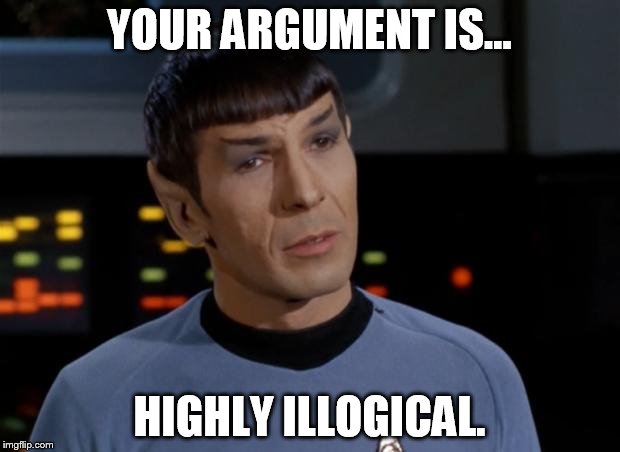 Highly illogical argument